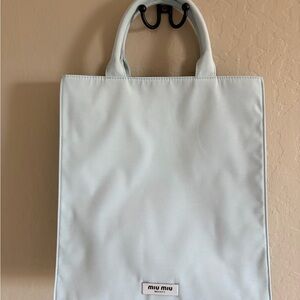 Miu Miu Beauty Sky Blue Tote Bag